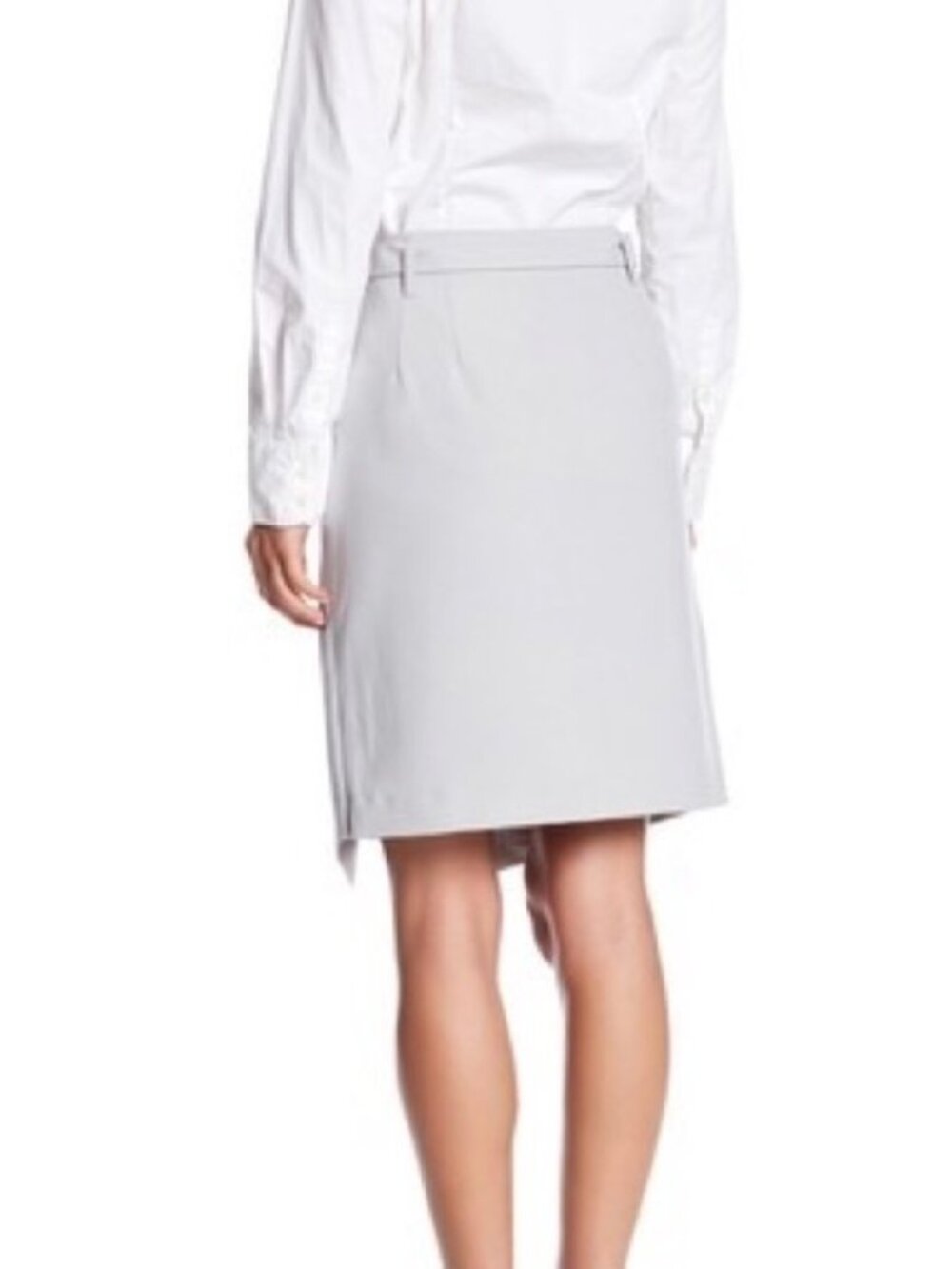 Amanda + Chelsea Stylish Gray Skirt, size 4 - Picture 2 of 5